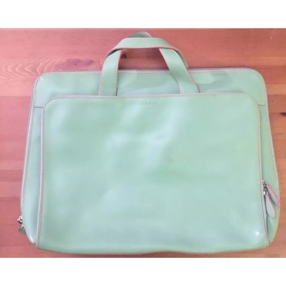 LODIS Smooth Leather Tote/Briefcase